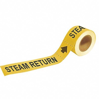 Pipe Mrkr Steam Return 2in H 12in W