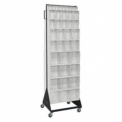 Mbl Dbl Sd Tp-Ot Bin Rack PwdrCtd 75 in