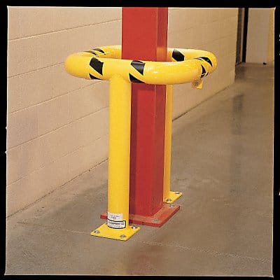 Column Protector Steel 36 in H Yellow