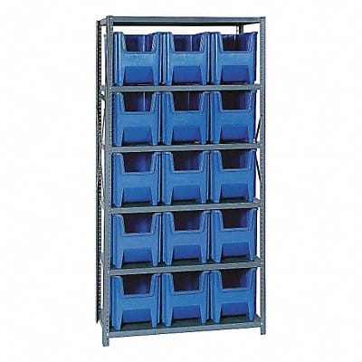 E1494 Bin Shlvng 18inx75inx36in Blue