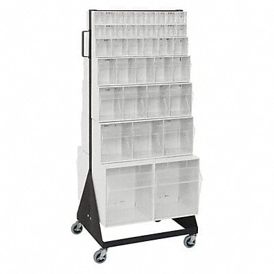 Bin Storage Rack Powder Coated 52 in