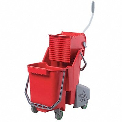 Mop Bucket and Wringer Red 8 gal