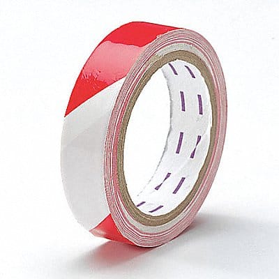 E0415 Floor Tape Red/White 1 inx54 ft Roll