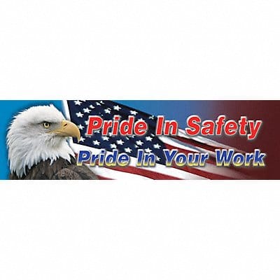 Safety Banner 28in x 96in Poly Sheeting