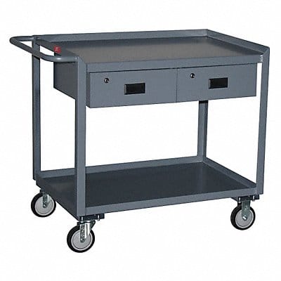 Mobile Wrkstion Steel 48 L 30 W 2 Shelf