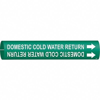 Pipe Marker Domestic Cold Water Return