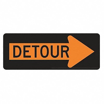 Detour Right Traffic Sign 18 x 48