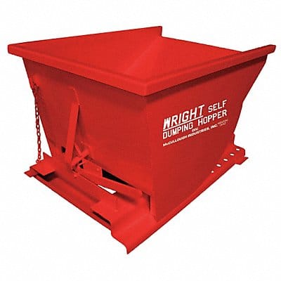 Self Dumping Hopper 4000 lb Red