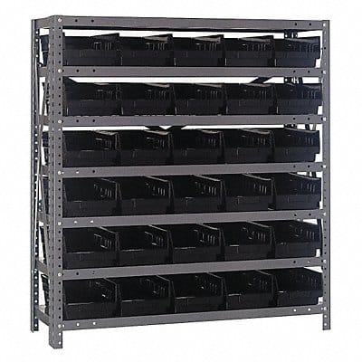 E1512 Bin Shlvng 12inx39inx36in Black