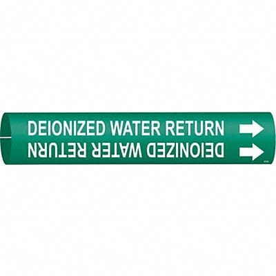 Pipe Marker Deionized Water Return 2in H