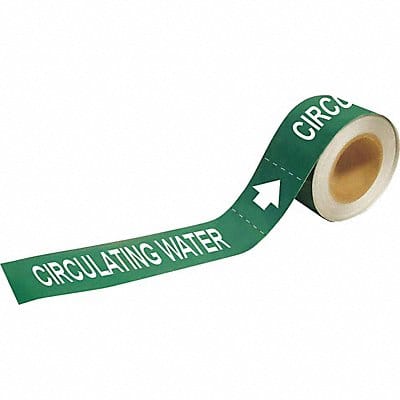 Pipe Marker Circulating Water 1in H