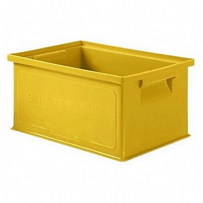 Straight Wall Ctr Yellow Solid HDPE