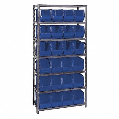 E1503 Bin Shlvng 18inx75inx36in Blue