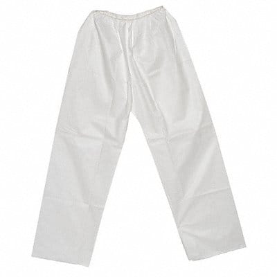 Disposable Pants L Elastic Waist White