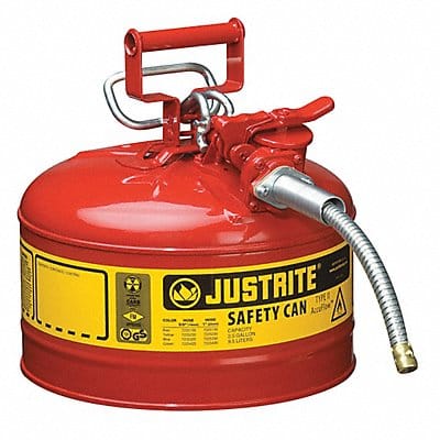 Type II Safety Can 12 in Red 2-1/2 gal.