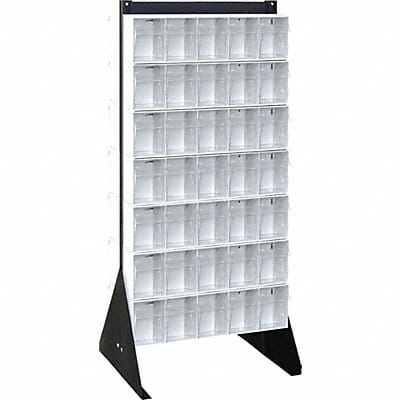 Bin Storage Rack Powder Coated 52 in