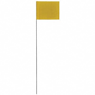 Marking Flag Yellow Blank PVC PK100