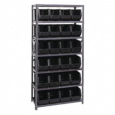 E1503 Bin Shlvng 18inx75inx36in Black