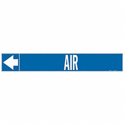 Pipe Marker Air 1 in H 8 in W