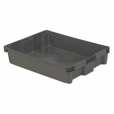 Stk and Nest Ctr Gray Solid Polyethylene