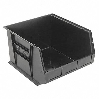 F0611 Hang and Stack Bin Black PP 11 in