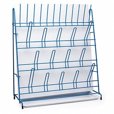 Lab Rack Drain 19X16.75X6.5 Poly Blue