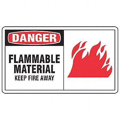 Safety Label 3 1/2 inx5 in Vinyl PK5