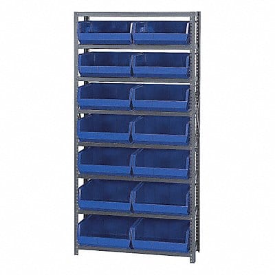 E1500 Bin Shlvng 12inx75inx36in Blue