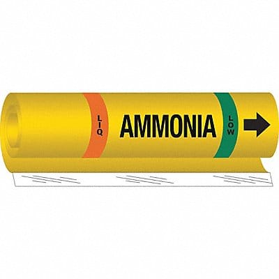 Pipe Marker Ammonia 26 in H 12 in W