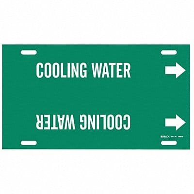 Pipe Marker Cooling Water 8 in H 16 in W