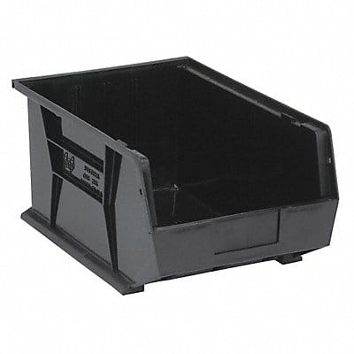 F0608 Hang and Stack Bin Black PP 8 in