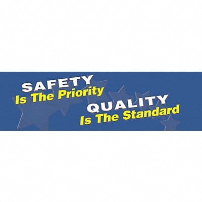 Safety Banner 28in x 96in Poly Sheeting