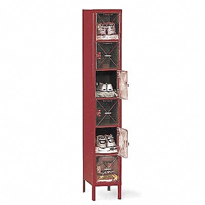 Box Locker Clearview 1 Wide 6 Tier Wine