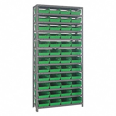 E1508 Bin Shlvng 12inx75inx36in Green