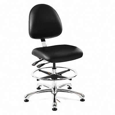 Ergonomic ESD Task Chair Vinyl Black