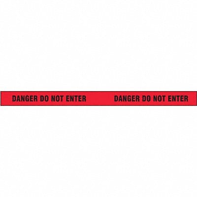 Barricade Tape Red 180 ft L 2 in