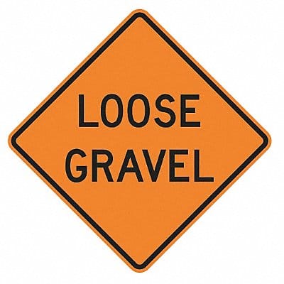 Loose Gravel Traffic Sign 30 x 30