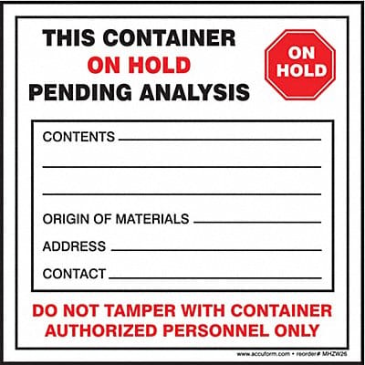 DOT Handling Label Waste 4 W PK100