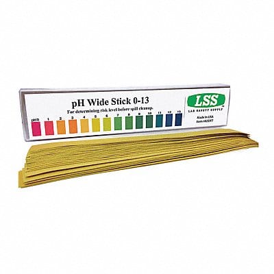 pH Stick 9 in L 0 to 13.9 pH PK25