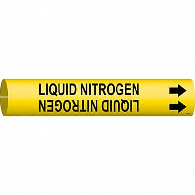 Pipe Marker Liquid Nitrogen 2in H 2in W