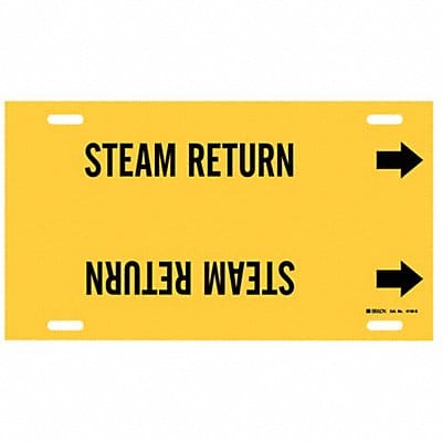 Pipe Marker Steam Return 10 in H 24 in W