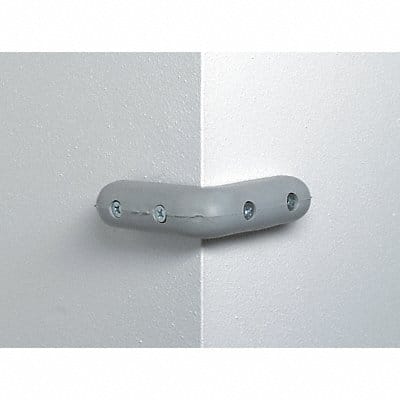 Corner Bumper 8 x 1 In Gray Drilled