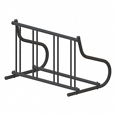 Bike Rack 1-Sided 4-Bike 48 in Black