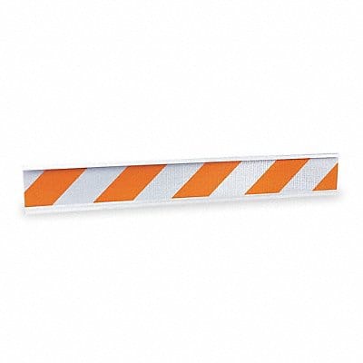 Barricade Beam Orange/White 72 In L