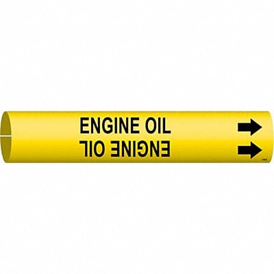 Pipe Marker Engine Oil 7/8 in H 7/8 in W