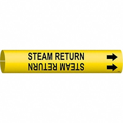 Pipe Marker Steam Return 7/8in H 7/8in W