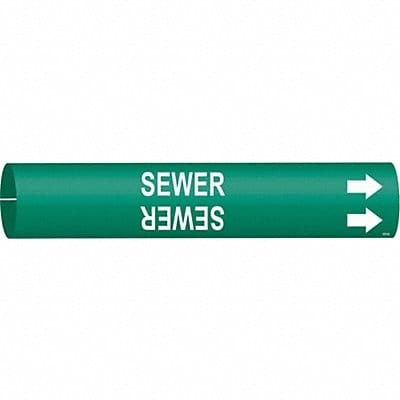 Pipe Marker Sewer 2 13/16in H 2 4/5in W