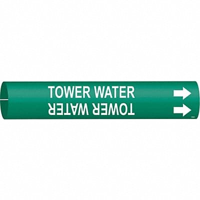 Pipe Marker Tower Water 2 in H 2 in W