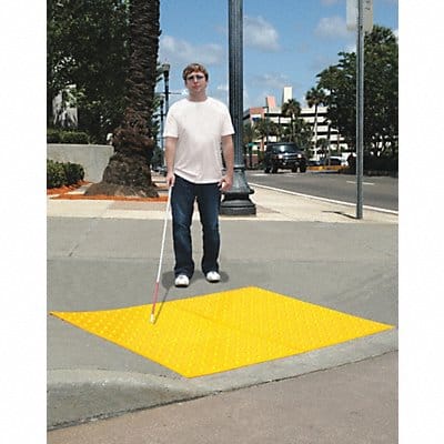 Retrofit ADA Warning Pad Yellow 2 x 2 ft