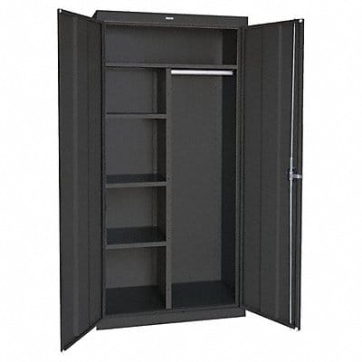 Storage Cabinet 72 x46 x24 Black 4Shlv